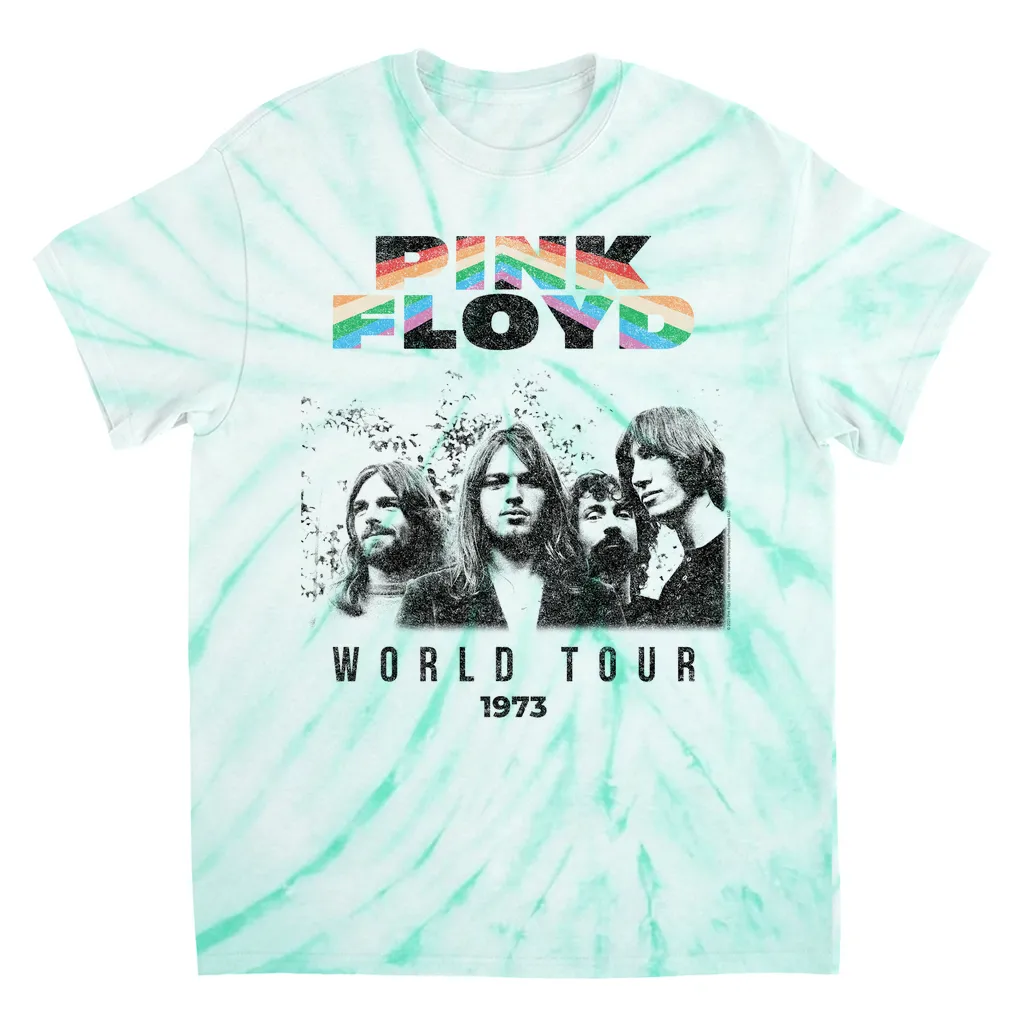 T-Shirt | 1973 World Tour Prism Design Distressed Tie Dye Shirt