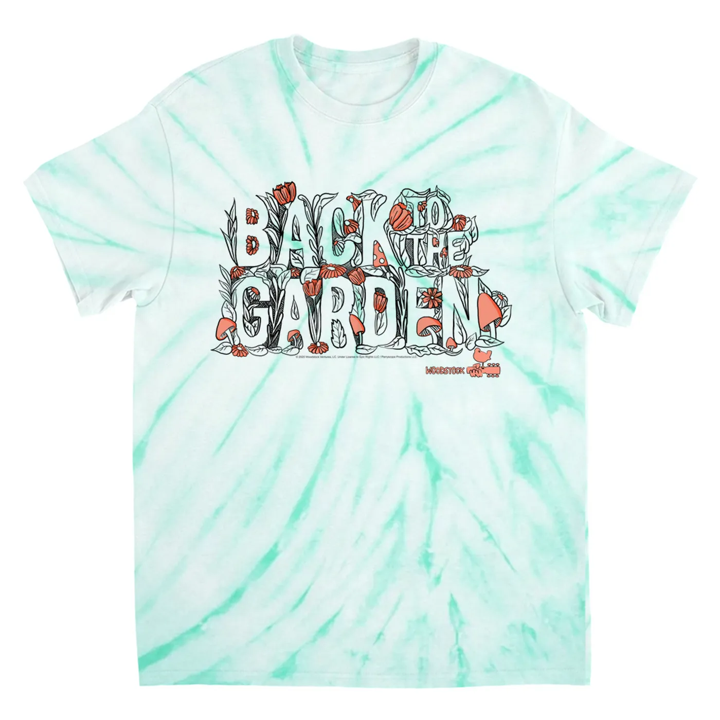 Woodstock T-Shirt | Back To The Garden (Merchbar Exclusive) Woodstock Tie Dye Shirt