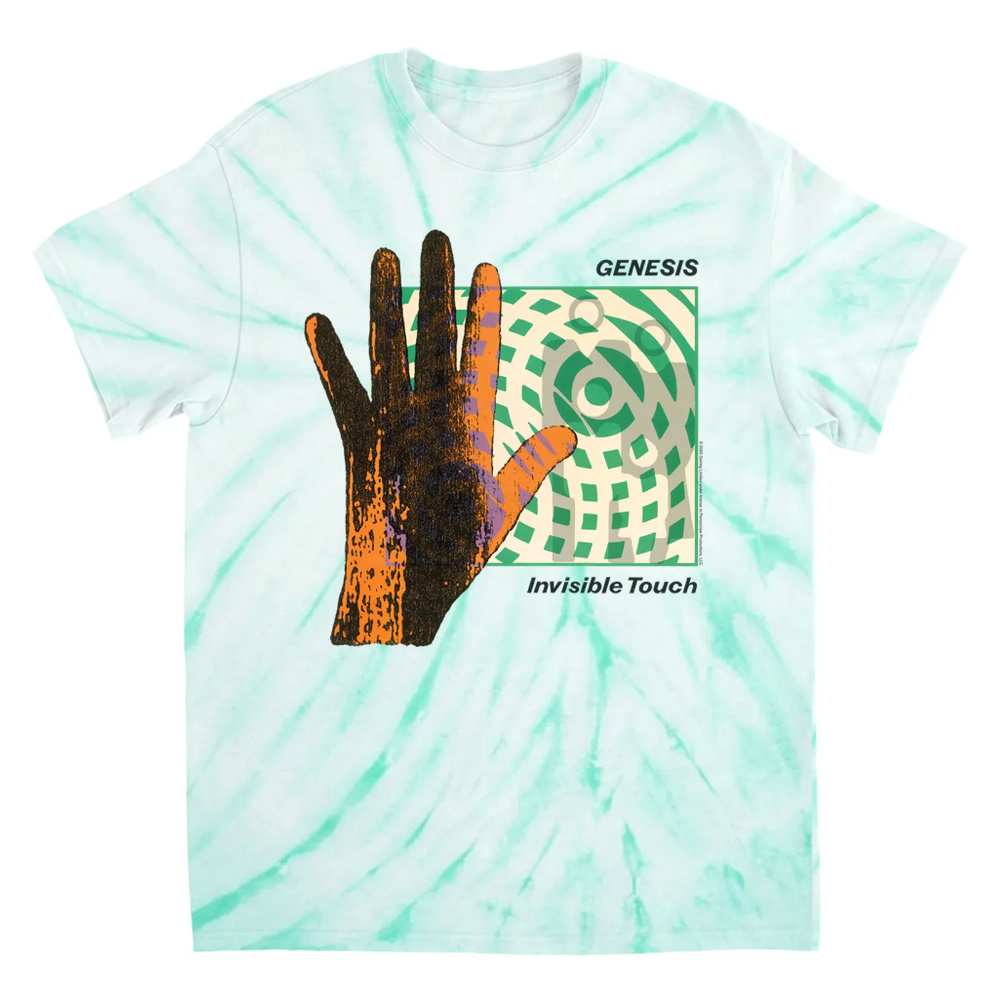 Genesis T-Shirt | Invisible Touch Album Cover (Merchbar Exclusive) Genesis Tie Dye Shirt