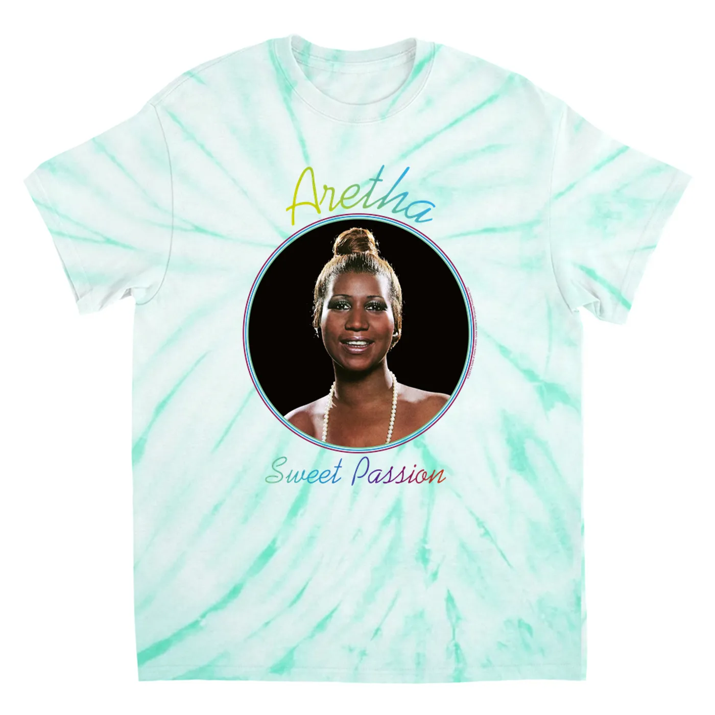 Aretha Franklin T-Shirt | Sweet Passion Album Design (Merchbar Exclusive) Aretha Franklin Tie Dye Shirt