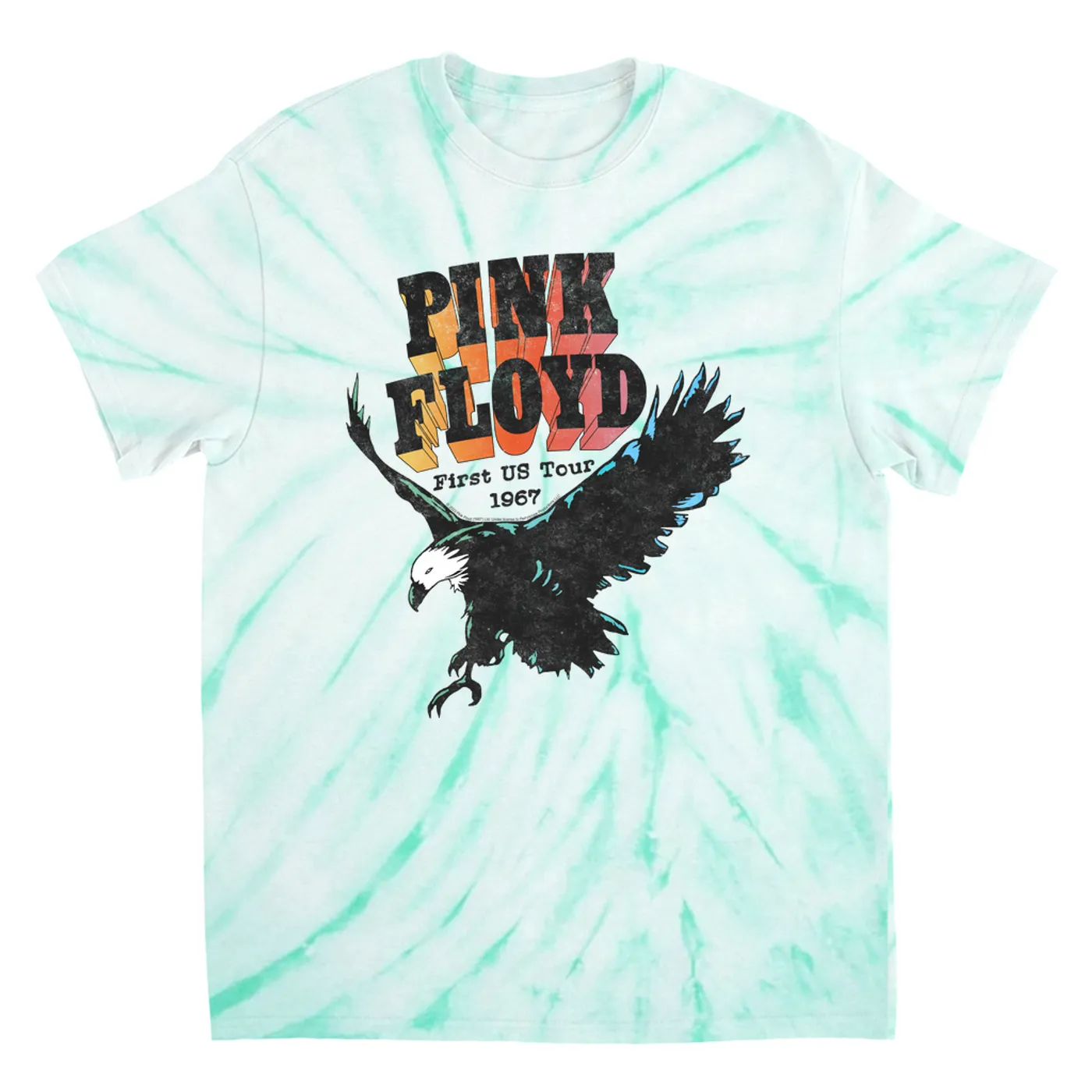 Pink Floyd T-Shirt | First US Tour 1967 (Merchbar Exclusive) Pink Floyd Tie Dye Shirt
