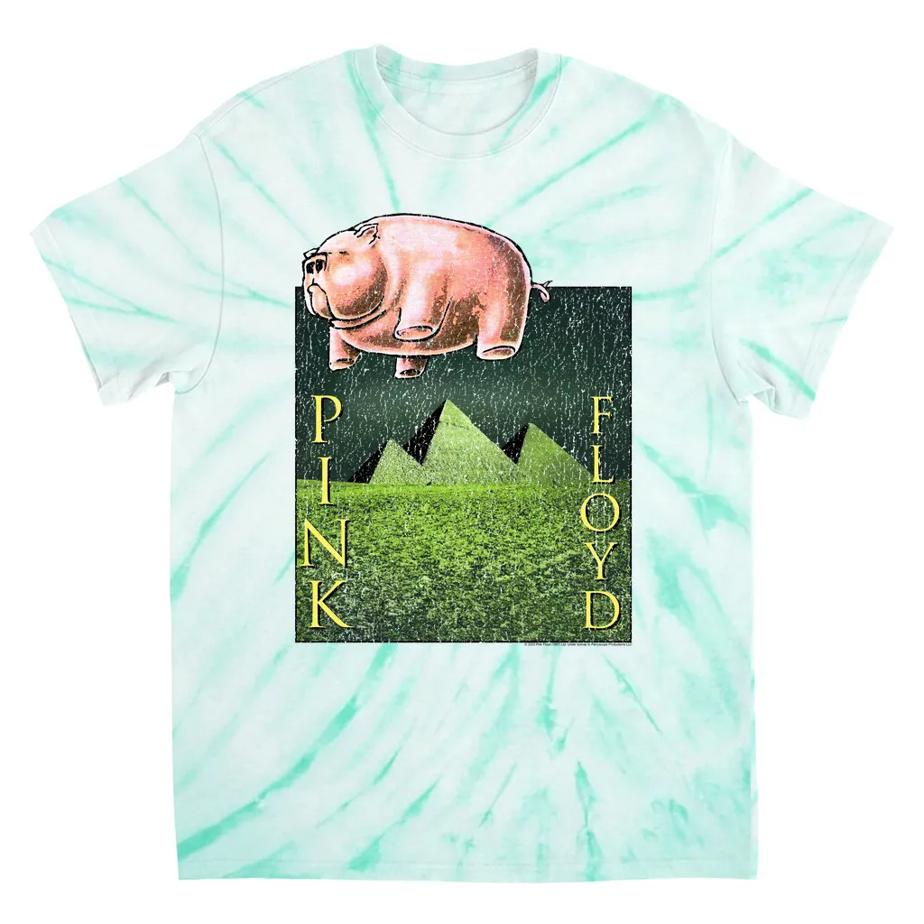 T-Shirt | Animals Meets The Pyramids Distressed Tie Dye Shirt