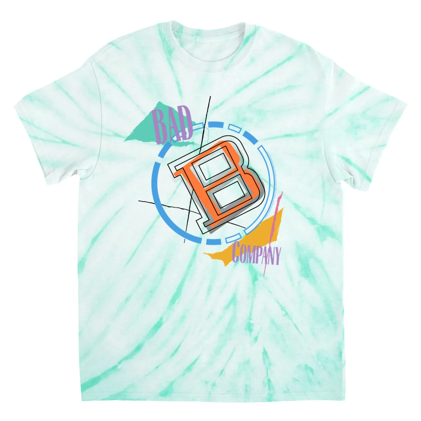 Bad Company T-Shirt | Fame And Fortune Album Design Bad Company Tie Dye Shirt