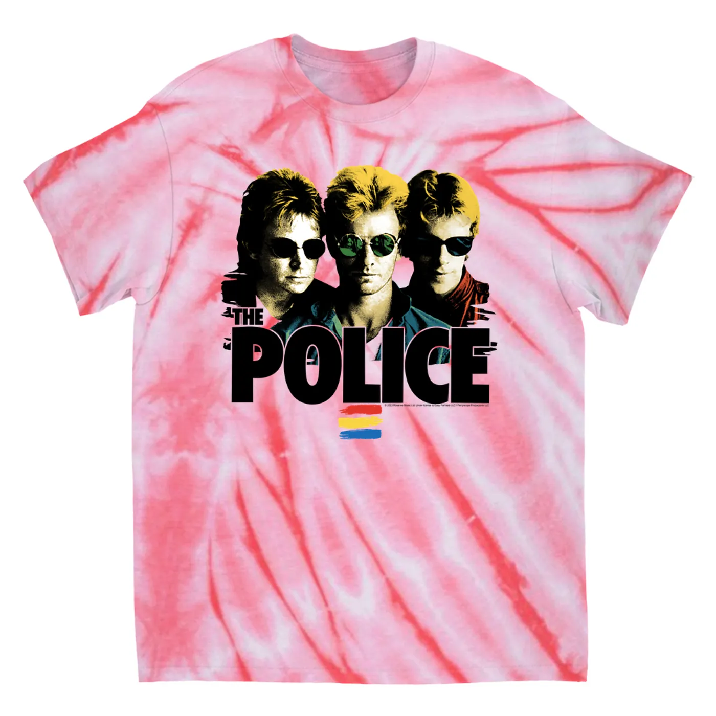 The Police T-Shirt | Synchronicity Shades Image (Merchbar Exclusive) The Police Tie Dye Shirt