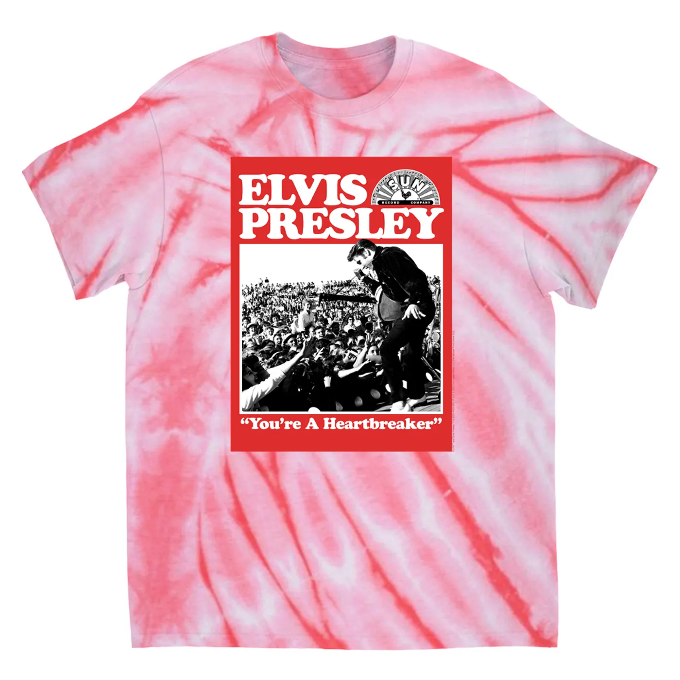 Elvis Presley T-Shirt | You're a Heartbreaker Elvis Presley Tie Dye Shirt