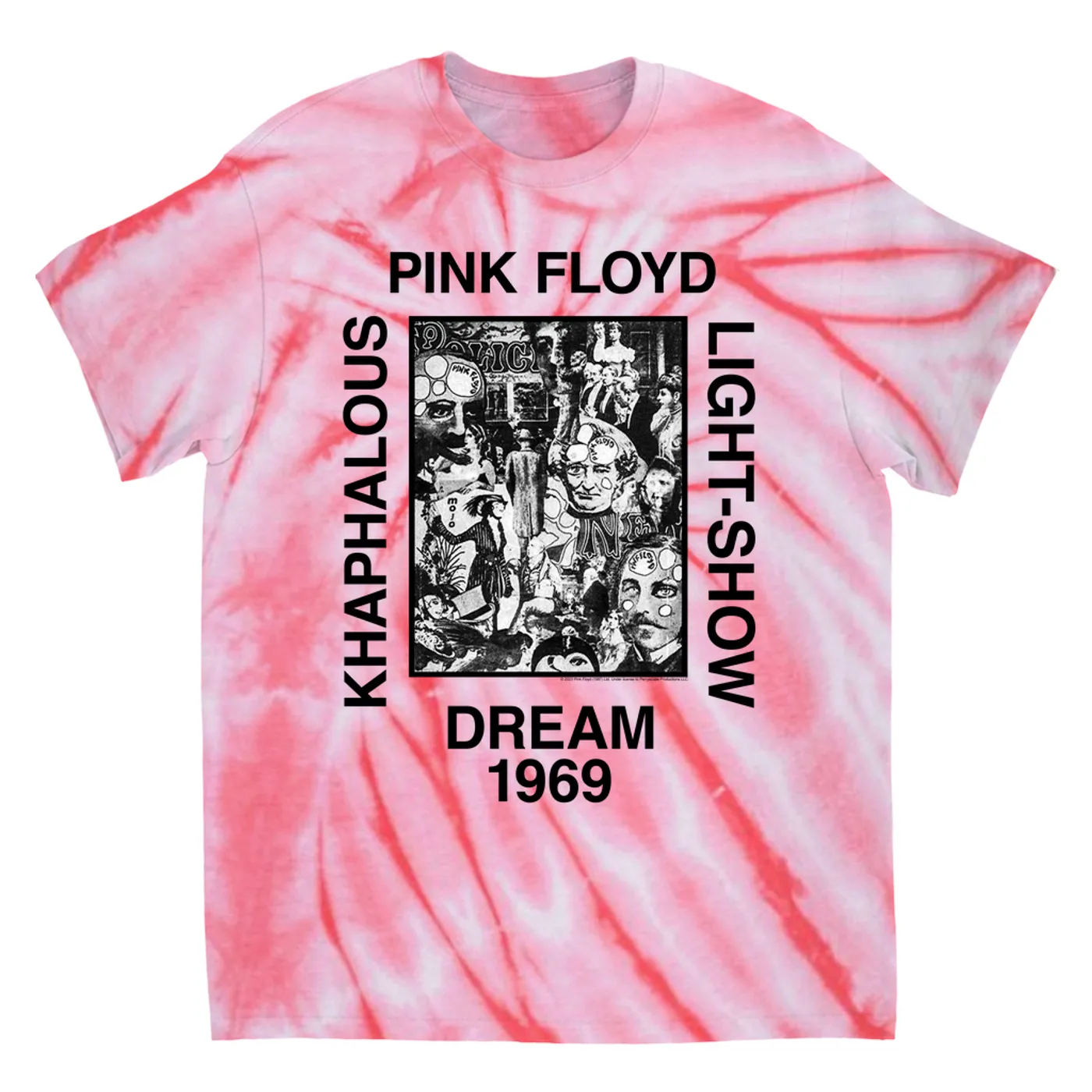Pink Floyd T-Shirt | Amsterdam Concert 1969 Pink Floyd Tie Dye Shirt