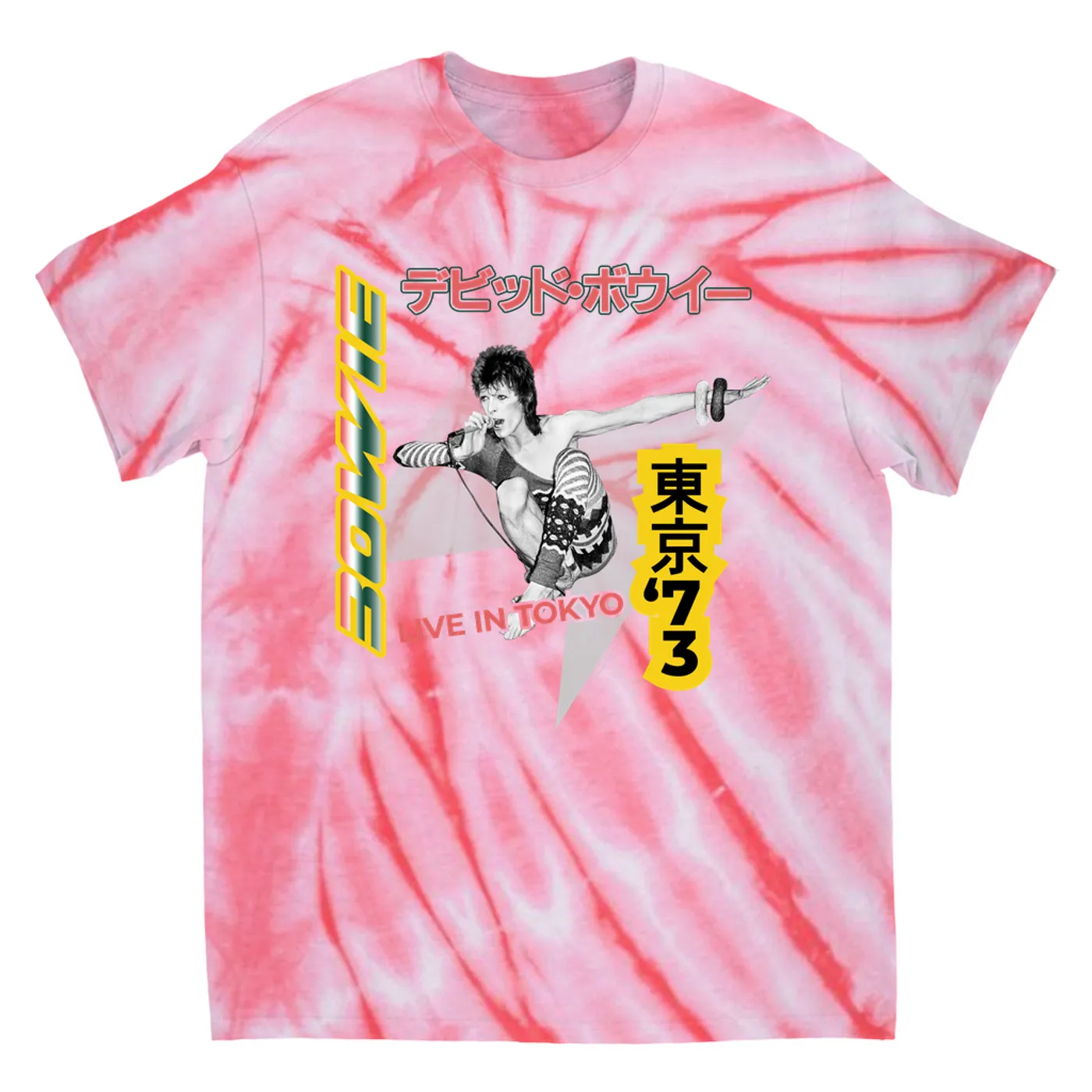 David Bowie T-Shirt | 1973 Live In Tokyo (Merchbar Exclusive) David Bowie Tie Dye Shirt