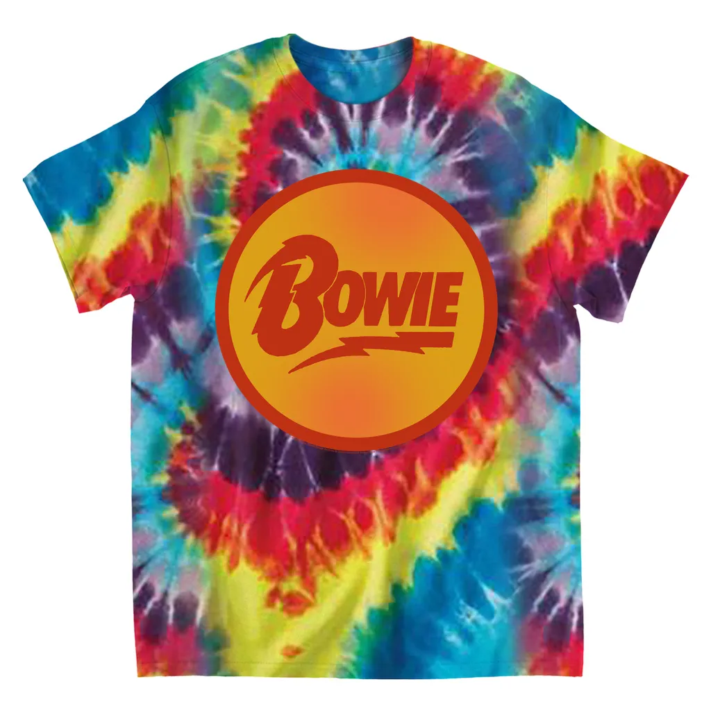 T-Shirt | Bowie Orange And Red Circle Logo (Equineop Exclusive) Tie Dye Shirt