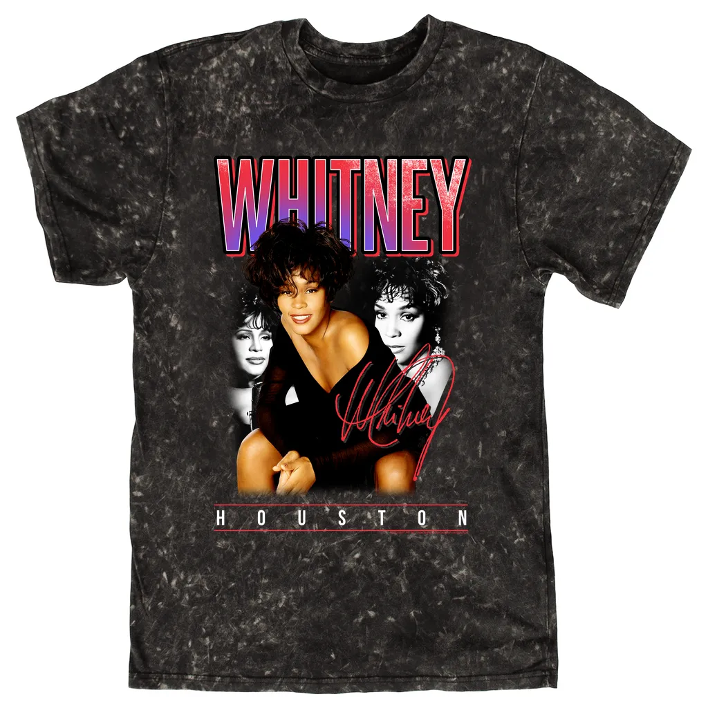 T-shirt | Triple Red Purple Collage Mineral Wash Shirt