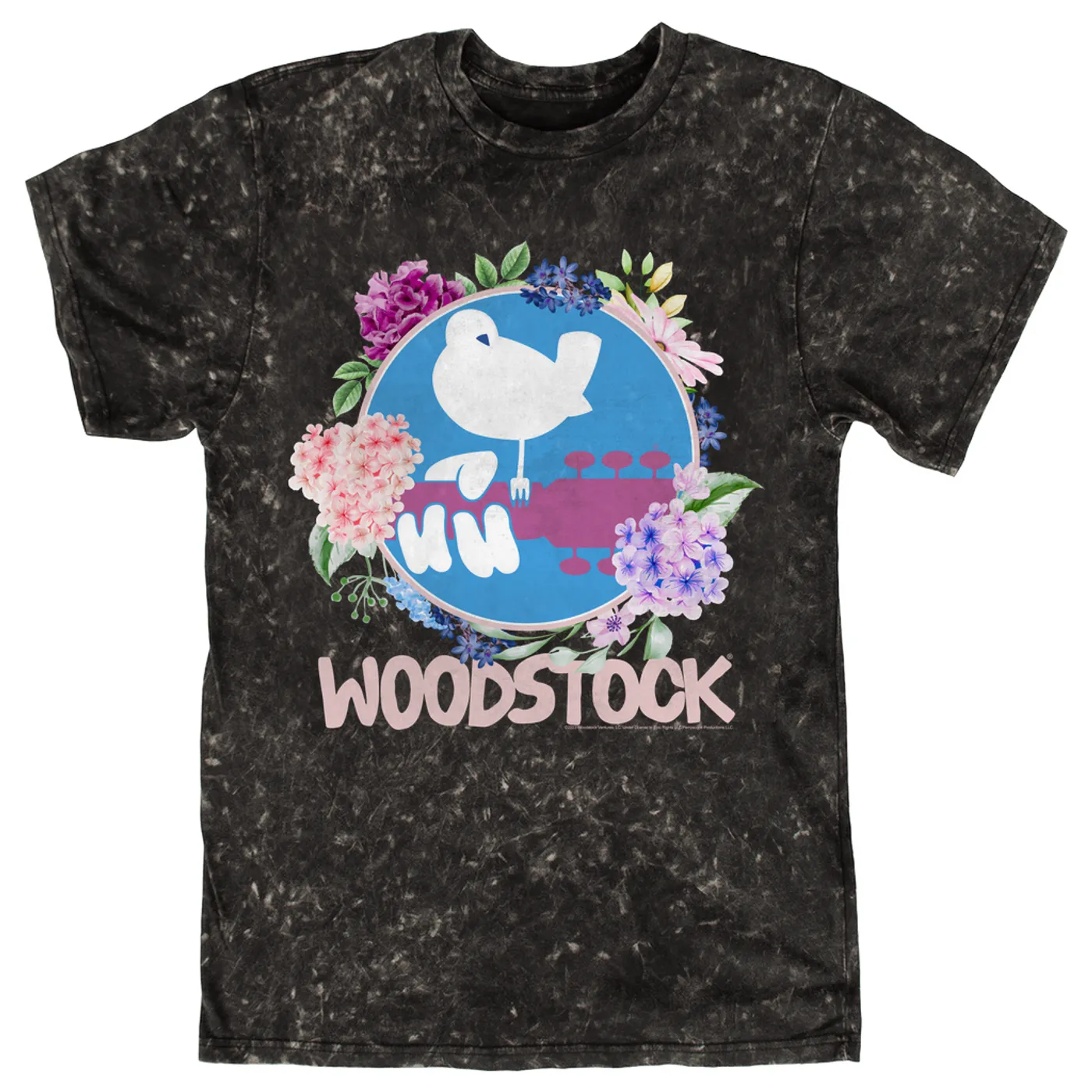 Woodstock T-shirt | Floral Woodstock Woodstock Mineral Wash Shirt