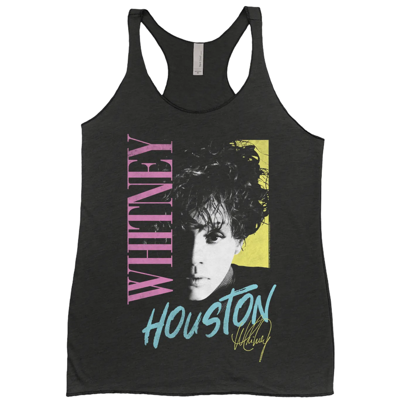 Whitney Houston Ladies' Tank Top | Pastels Close Up (Merchbar Exclusive) Whitney Houston Shirt