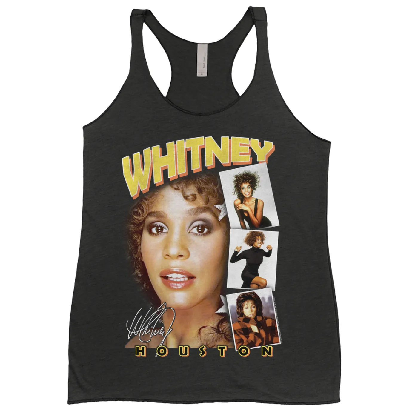 Whitney Houston Ladies' Tank Top | Film Strip Collage Design Whitney Houston Shirt
