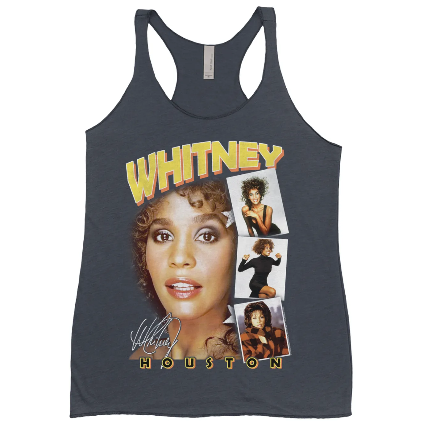 Whitney Houston Ladies' Tank Top | Film Strip Collage Design Whitney Houston Shirt