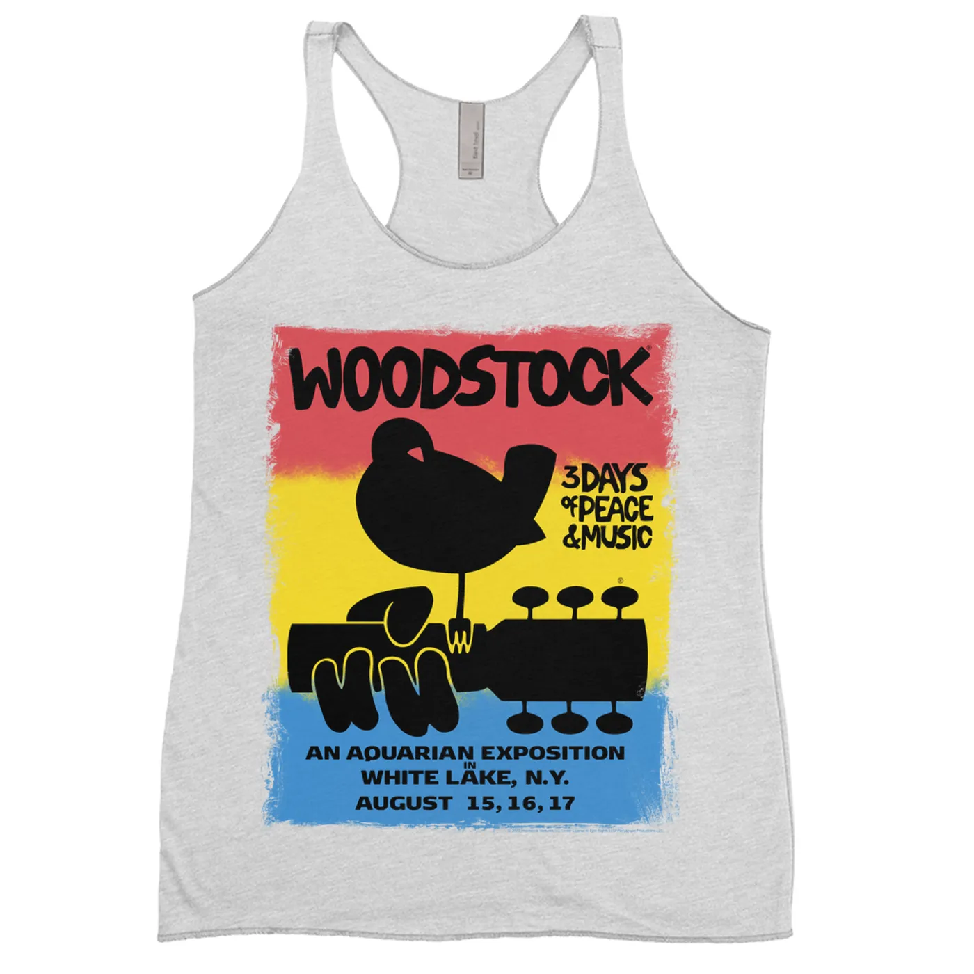 Woodstock Ladies' Tank Top | Colorful Ombre Festival Poster Image Woodstock Shirt