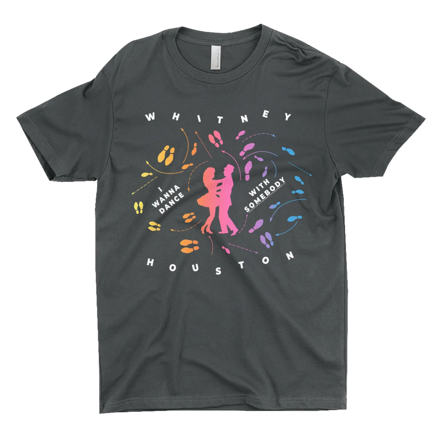 Whitney Houston T-Shirt | I Wanna Dance With Somebody Blueprint Ombre Whitney Houston Shirt