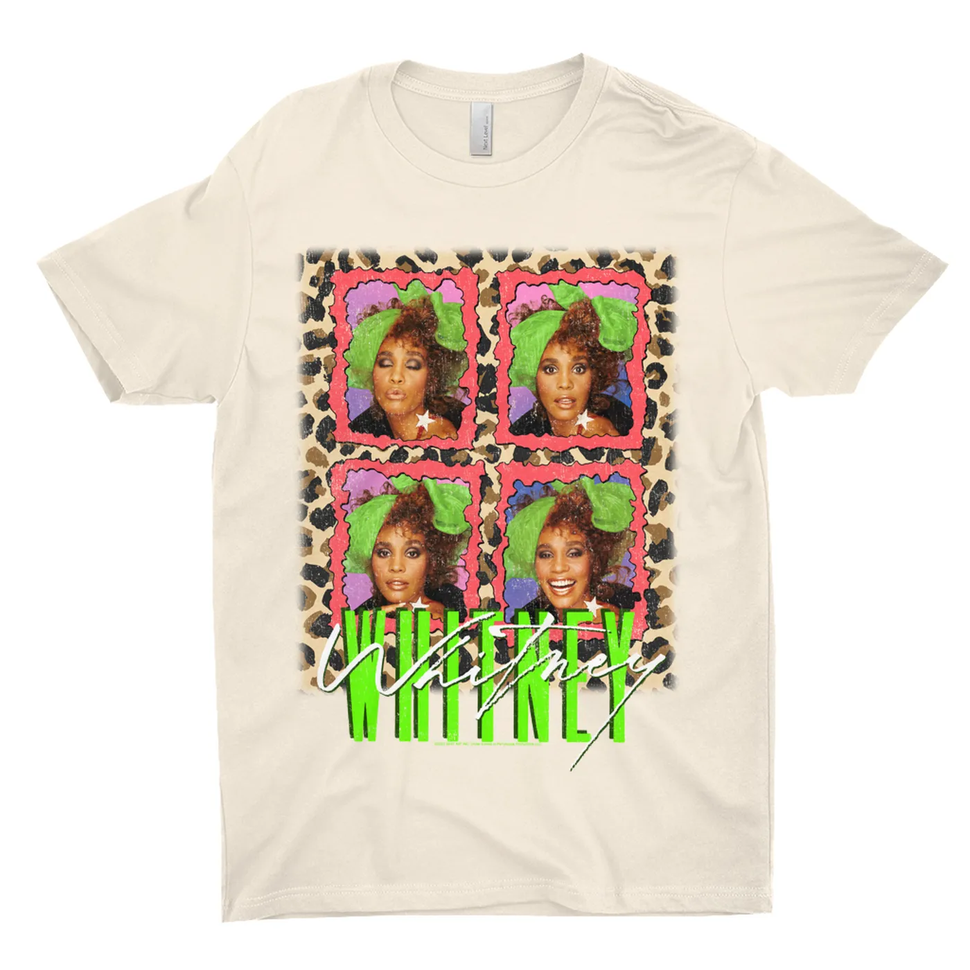 Whitney Houston T-Shirt | Leopard Pop Art (Merchbar Exclusive) Whitney Houston Shirt
