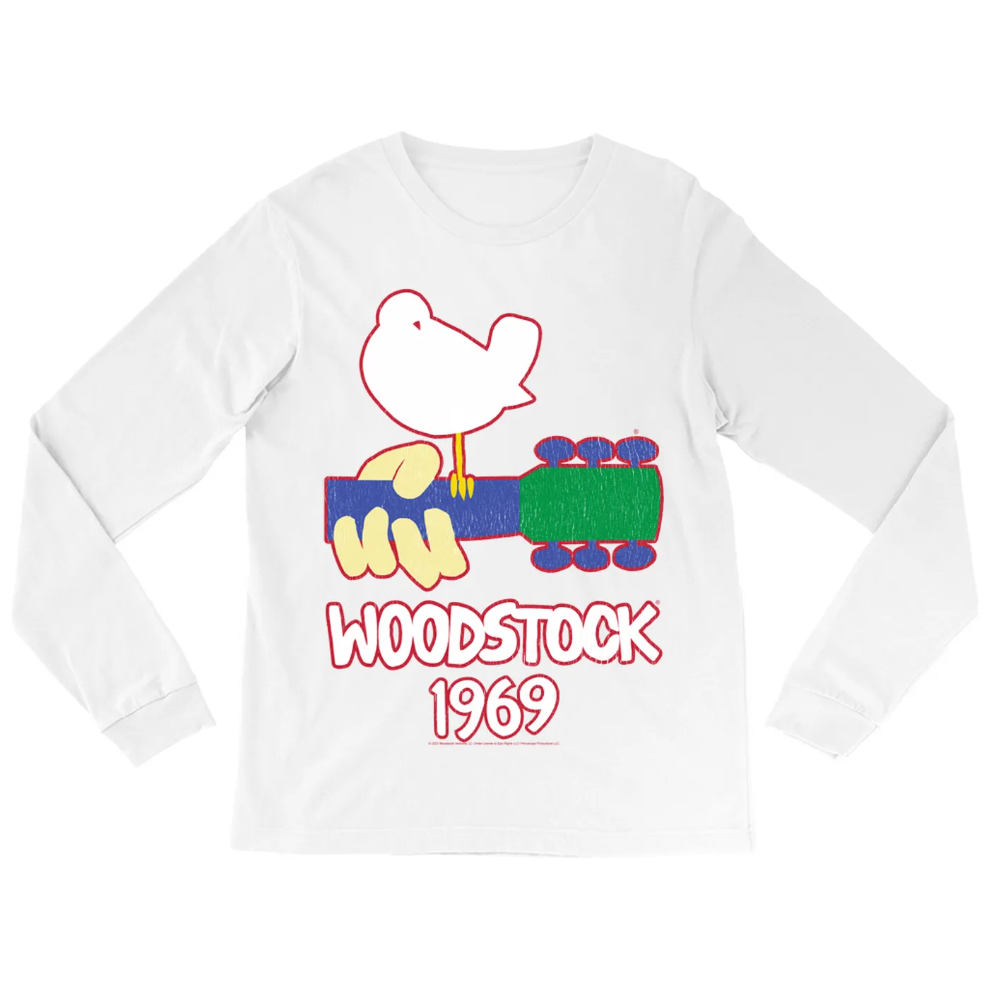 Woodstock Long Sleeve Shirt | 1969 Music Festival Outline (Merchbar Exclusive) Woodstock Shirt