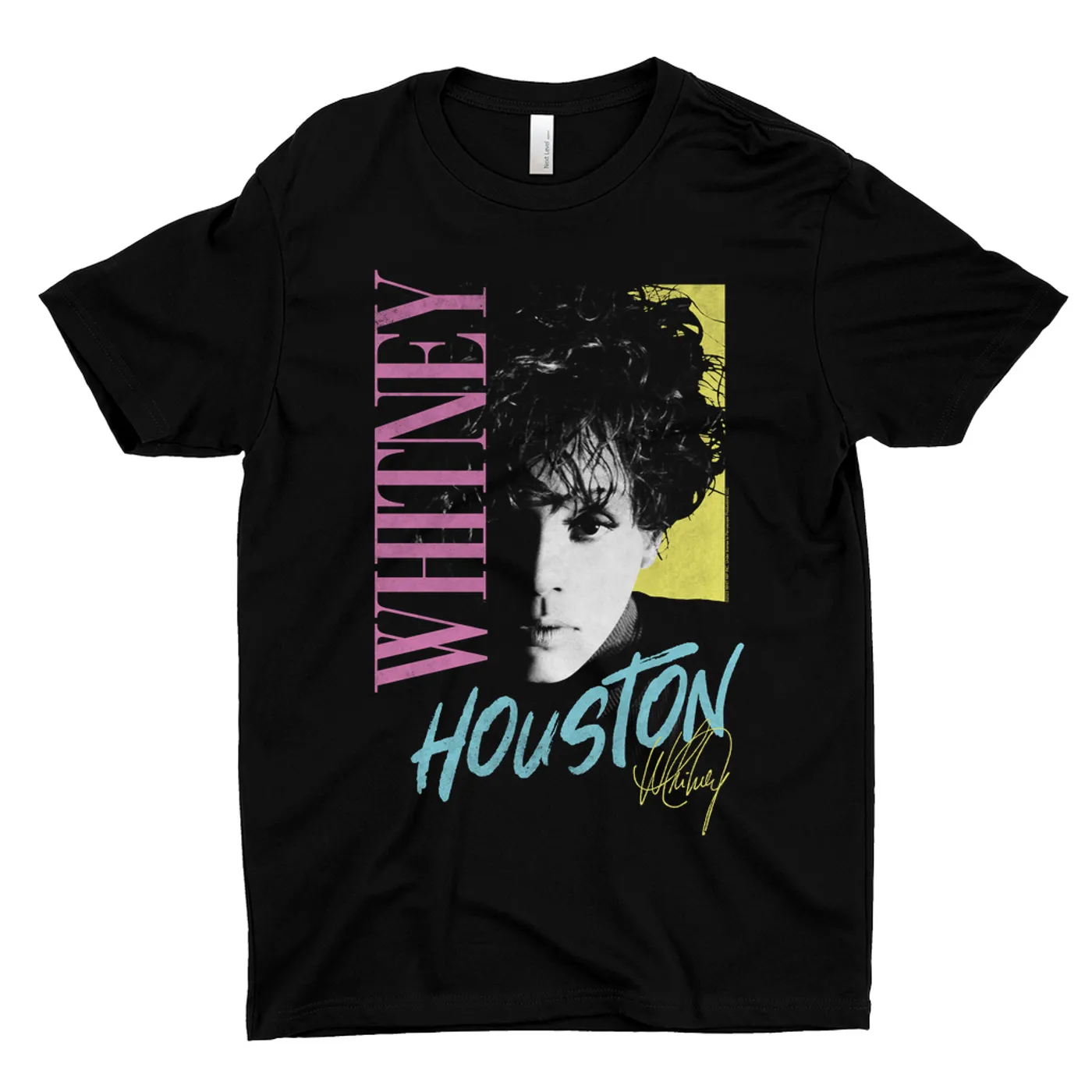 Whitney Houston T-Shirt | Pastels Close Up (Merchbar Exclusive) Whitney Houston Shirt