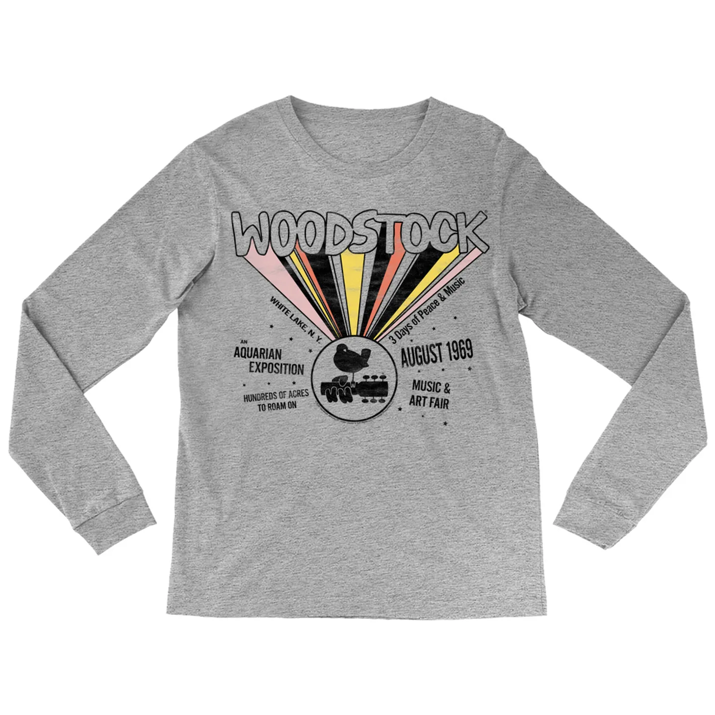 Woodstock Long Sleeve Shirt | An Aquarian Exposition Woodstock Shirt