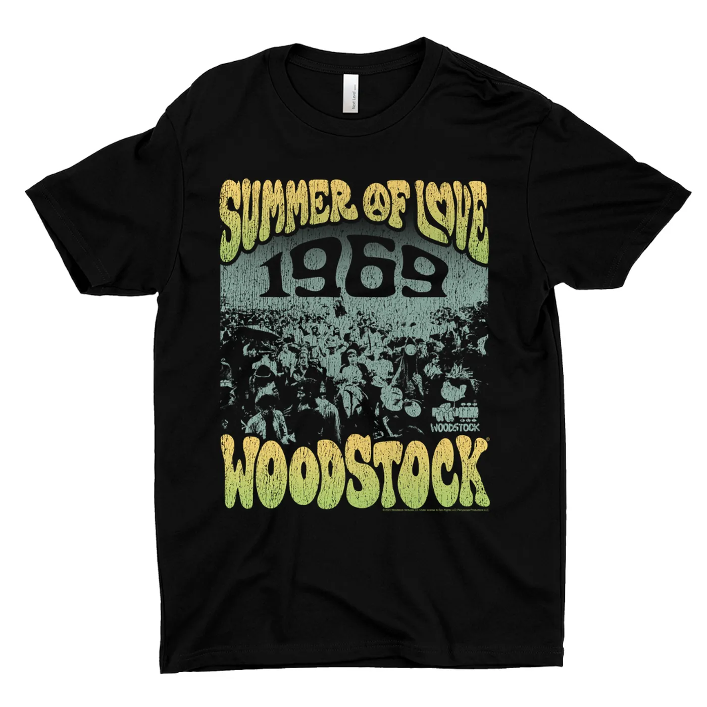 Woodstock T-Shirt | 1969 Summer Of Love Distressed Woodstock Shirt