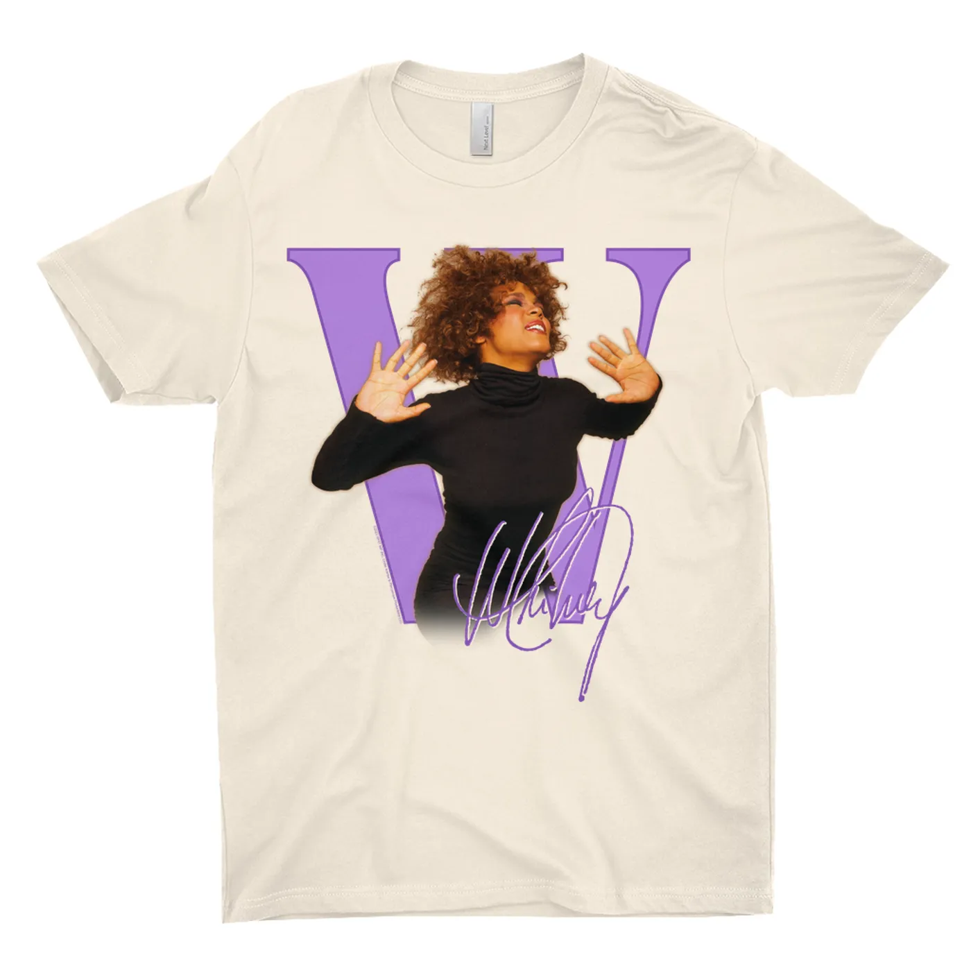Whitney Houston T-Shirt | Purple "W" Is For Whitney (Merchbar Exclusive) Whitney Houston Shirt