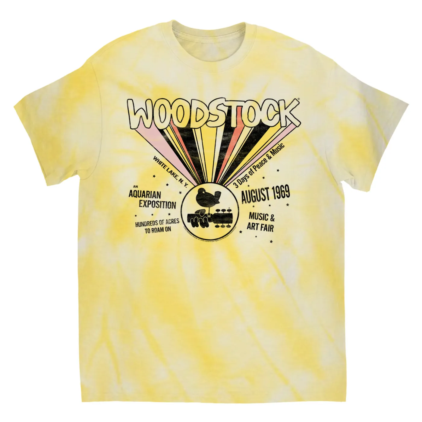 Woodstock T-Shirt | An Aquarian Exposition Woodstock Tie Dye Shirt