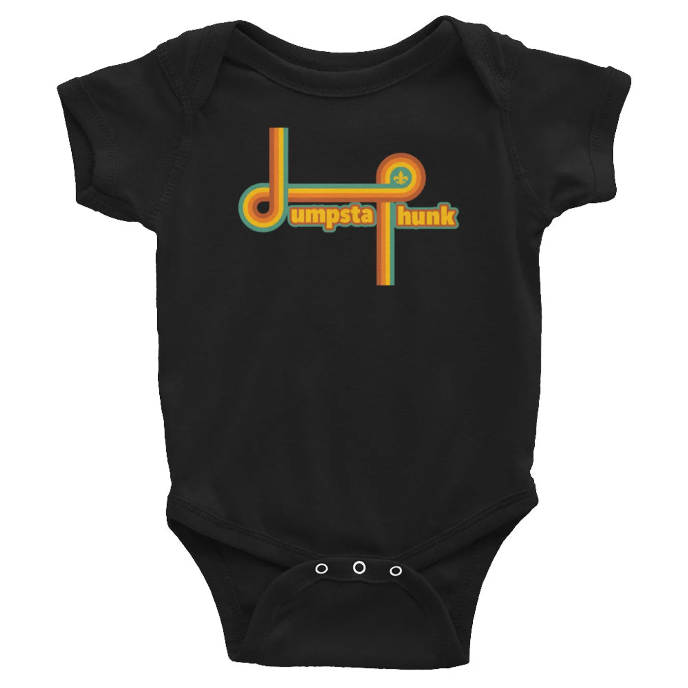 Dumpstaphunk Retro Onesie - BLACK