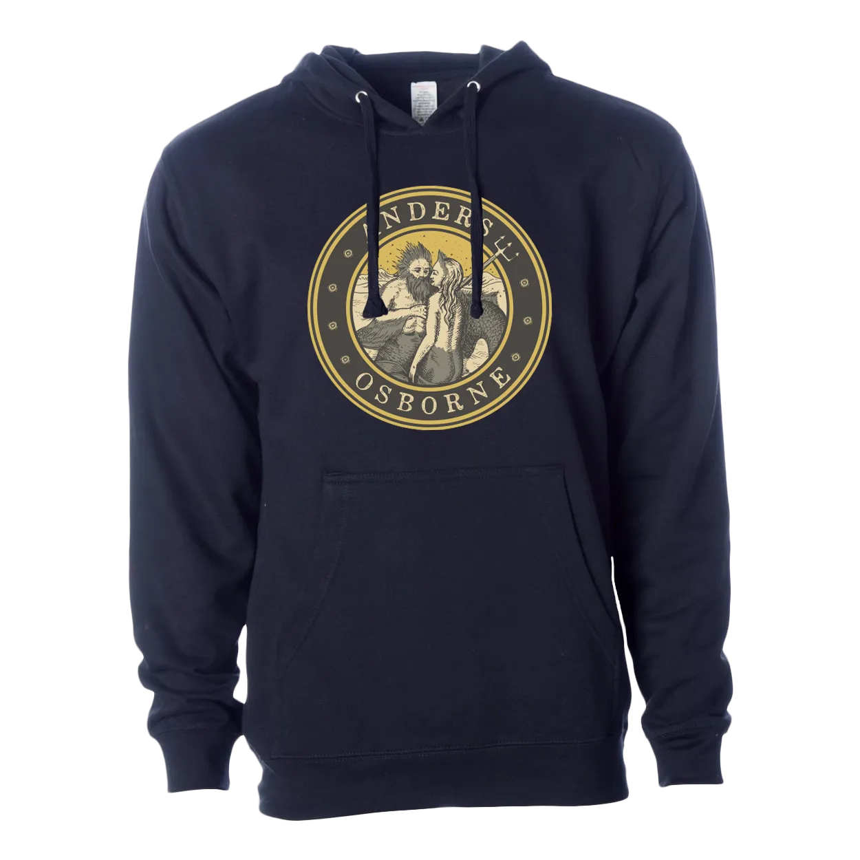 Orpheus and the Mermaids Unisex Navy Blue Hoodie