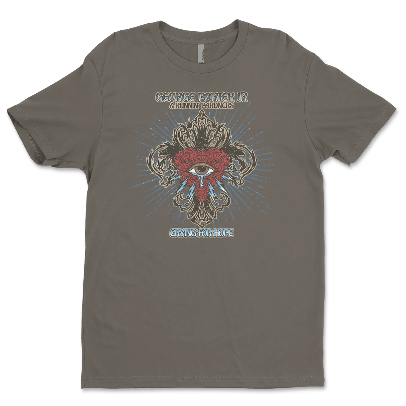 George Porter Jr. Crying for Hope T Shirt - Warm Grey