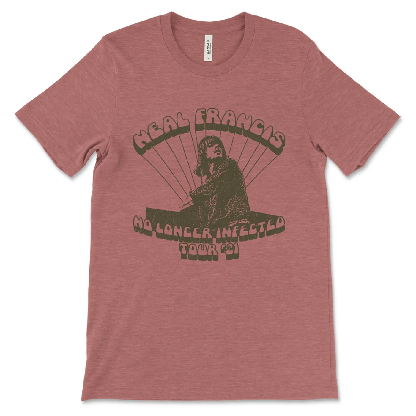 Neal Francis No Longer Infected Tee - Heather Mauve