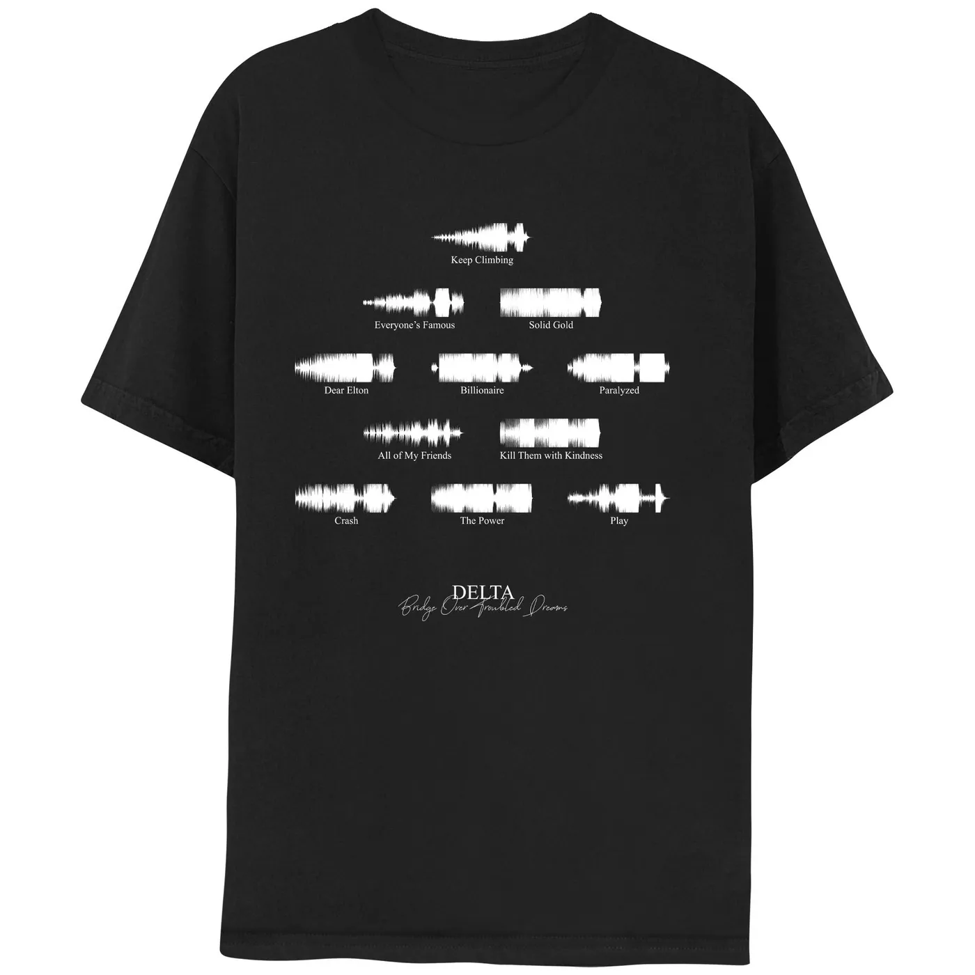 Delta Goodrem Bridge Over Troubled Dreams Soundwaves  Unisex Tee