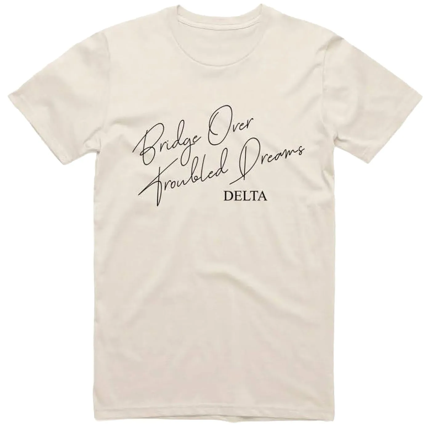 Delta Goodrem Bridge Over Troubled Dreams Script Tee
