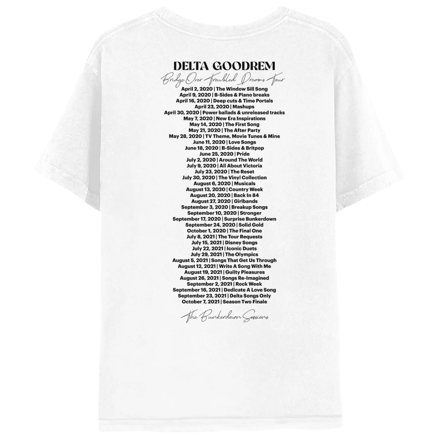 Delta Goodrem The Bunkerdown Sessions Photos Tee