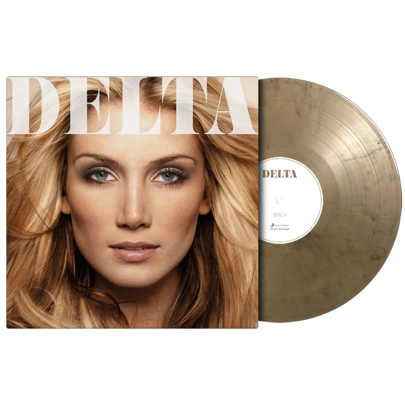 Delta Goodrem DELTA Gold & Black Marbled LP (Vinyl)