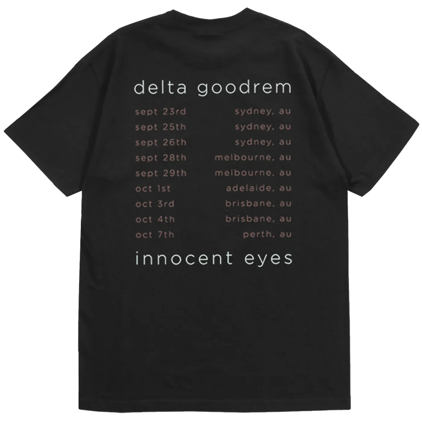 Delta Goodrem Innocent Eyes 20th Anniversary Tour Tee