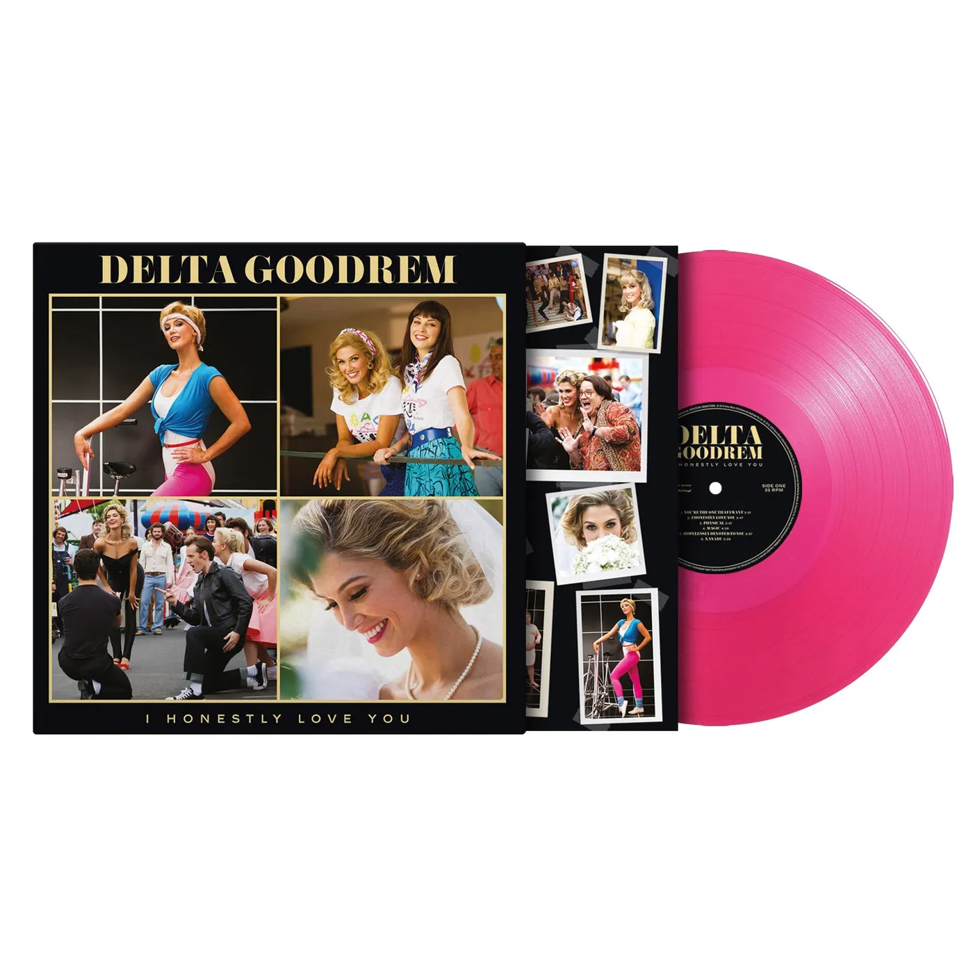 Delta Goodrem I HONESTLY LOVE YOU - LIMITED EDITION WEB STORE EXCLUSIVE TRANSLUCENT MAGENTA VINYL