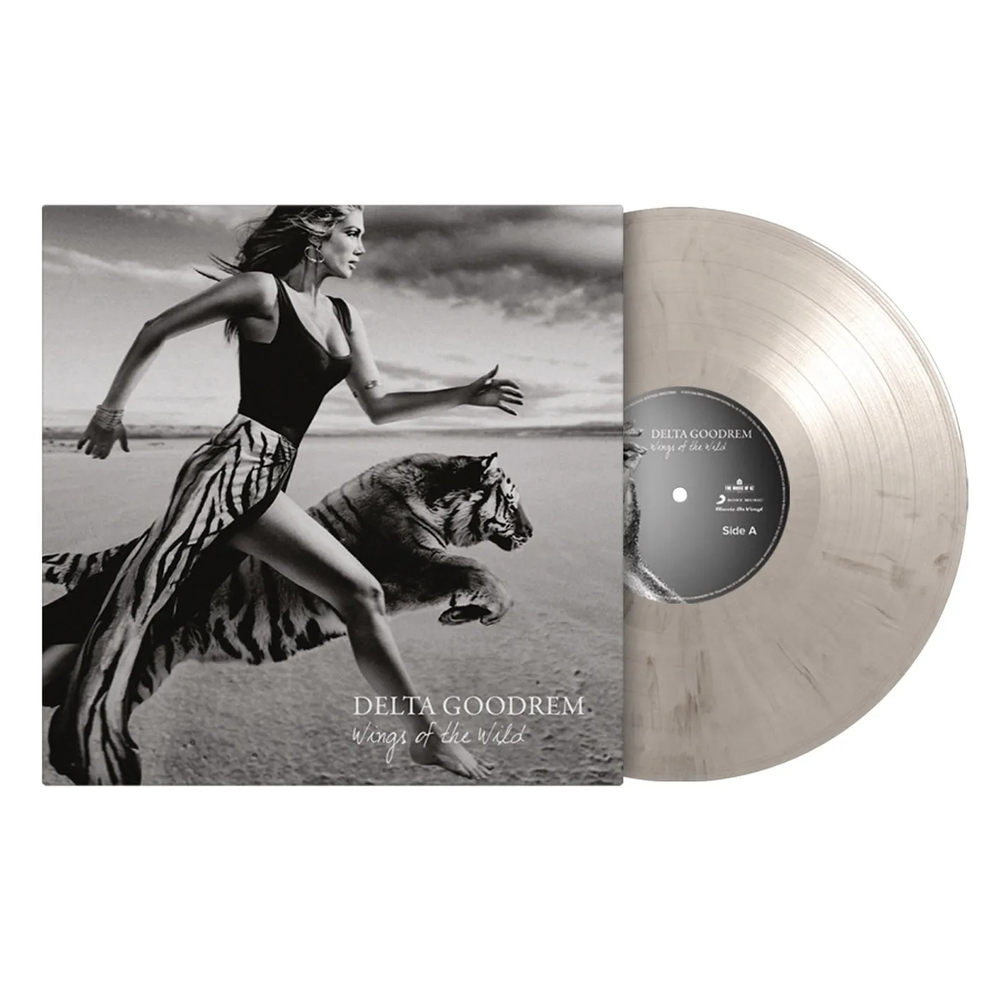 Delta Goodrem WINGS OF THE WILD (WHITE & BLACK MARBLED VINYL)