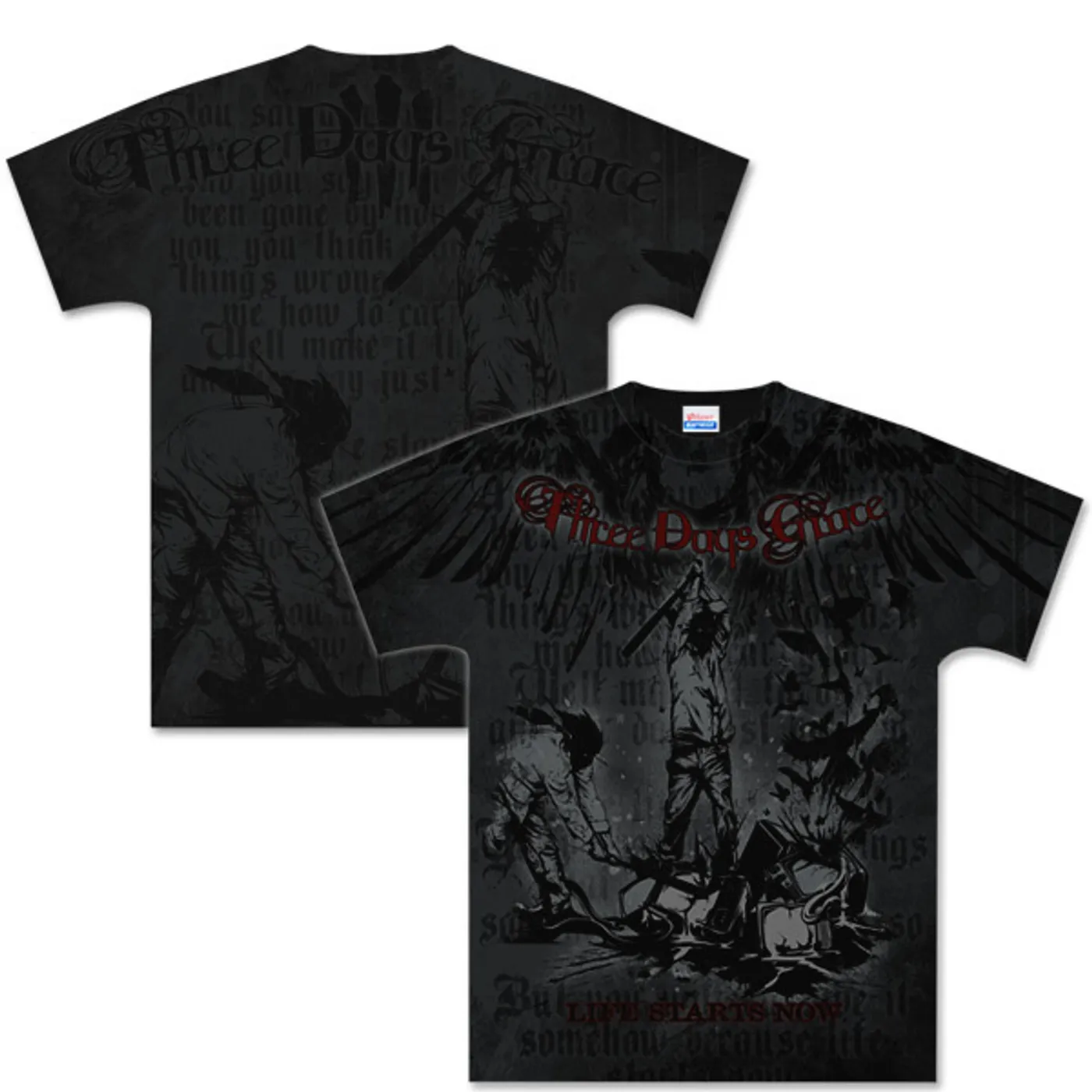 Three Days Grace Life Starts Now T-Shirt