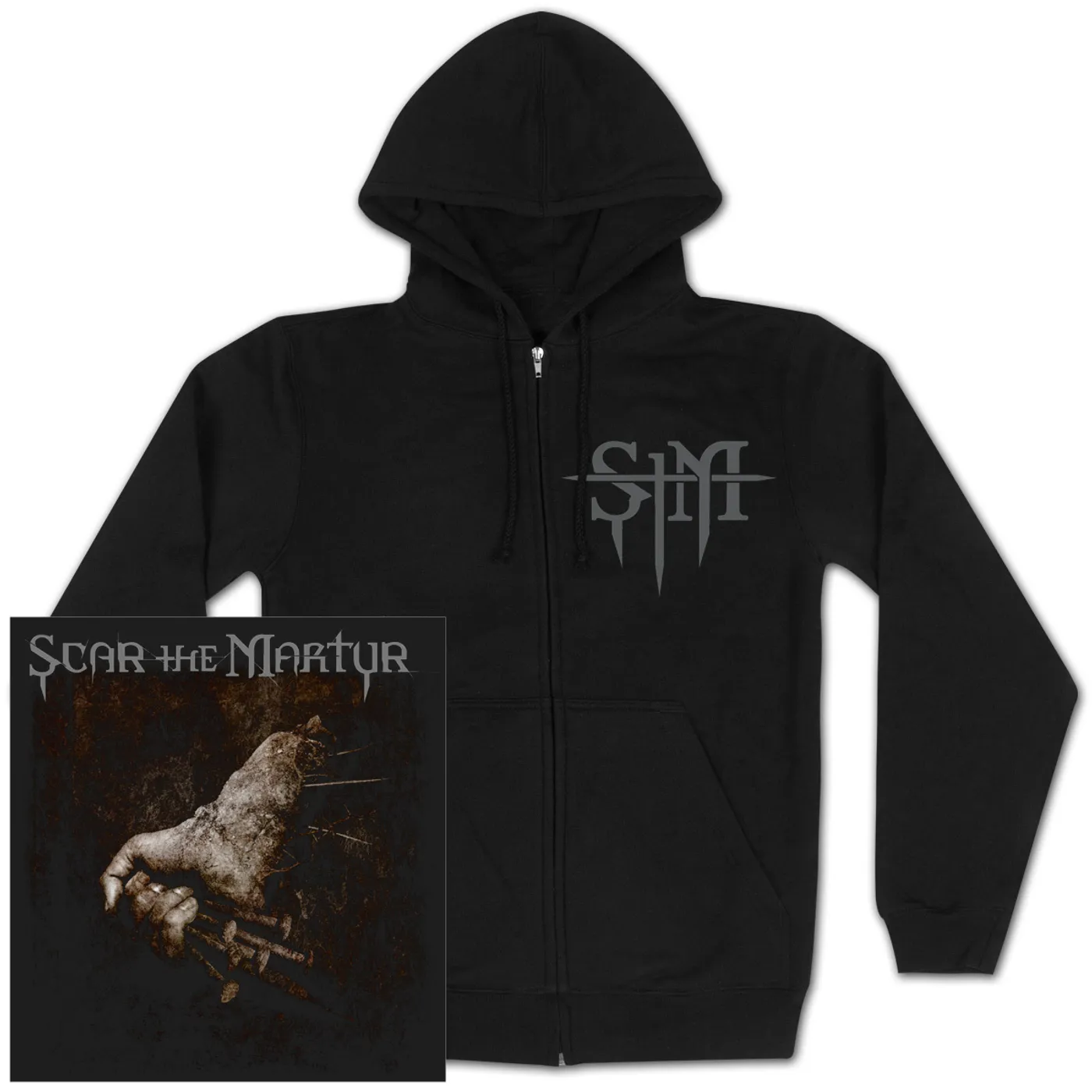 Scar The Martyr STM Nail Fist Hoodie