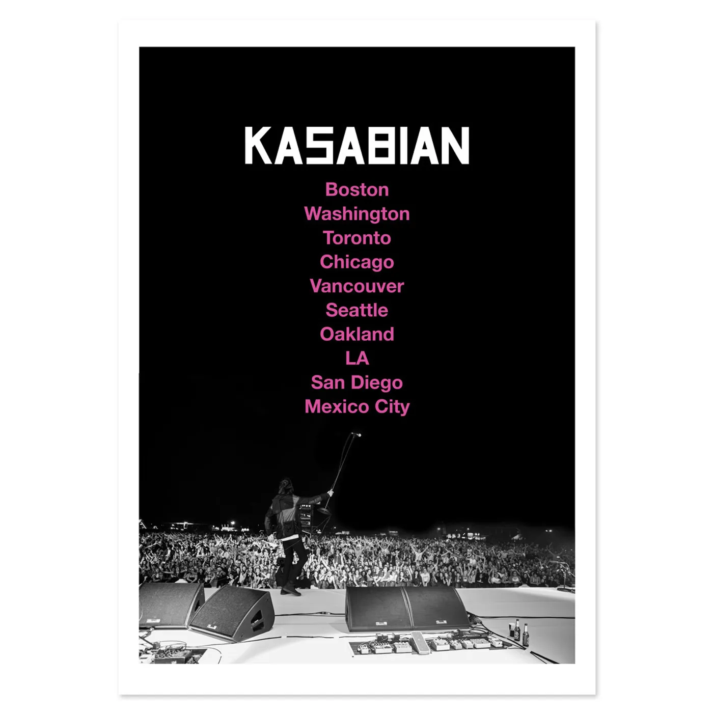 Kasabian US Tour 2014 Print Litho