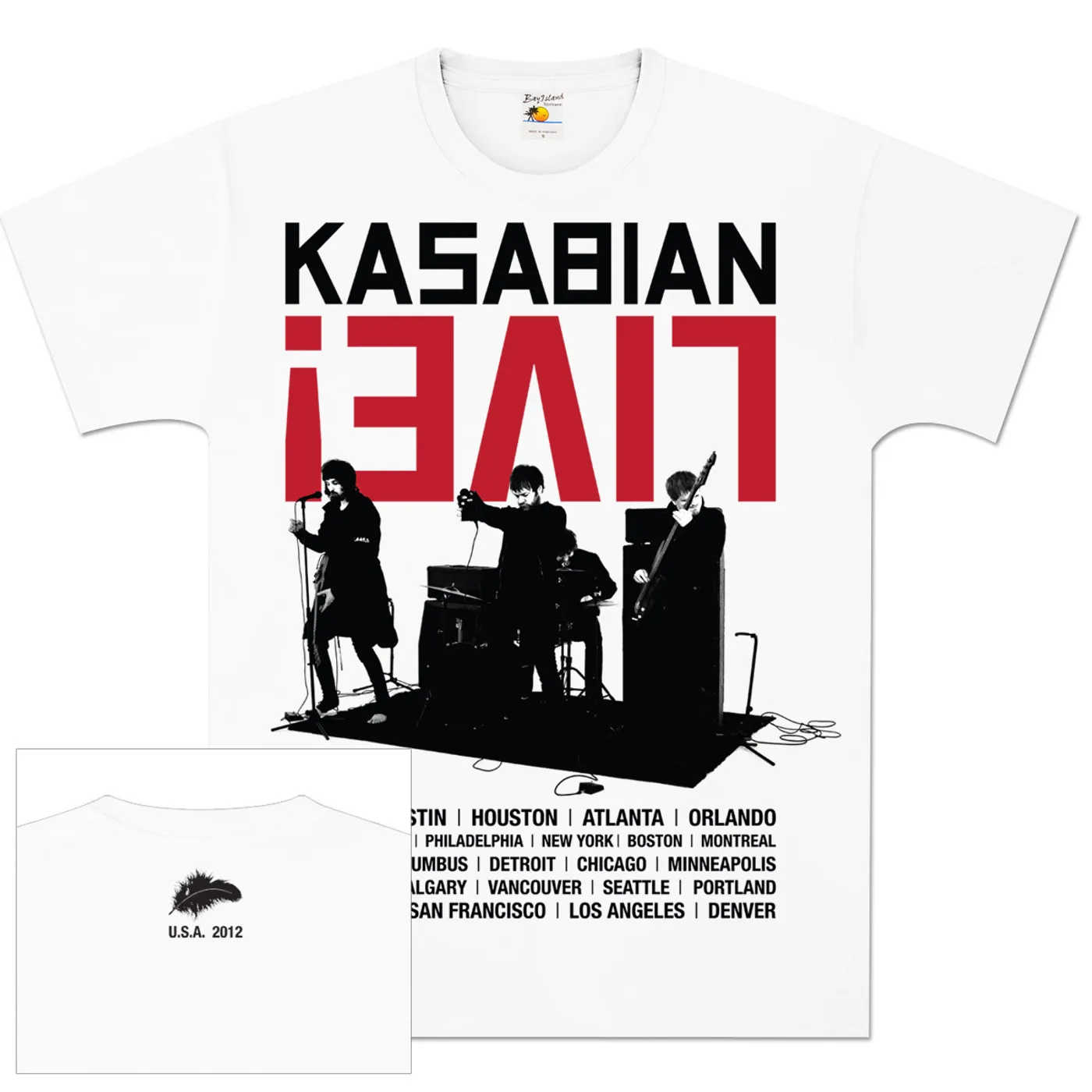 Kasabian Live Band Tour T-Shirt