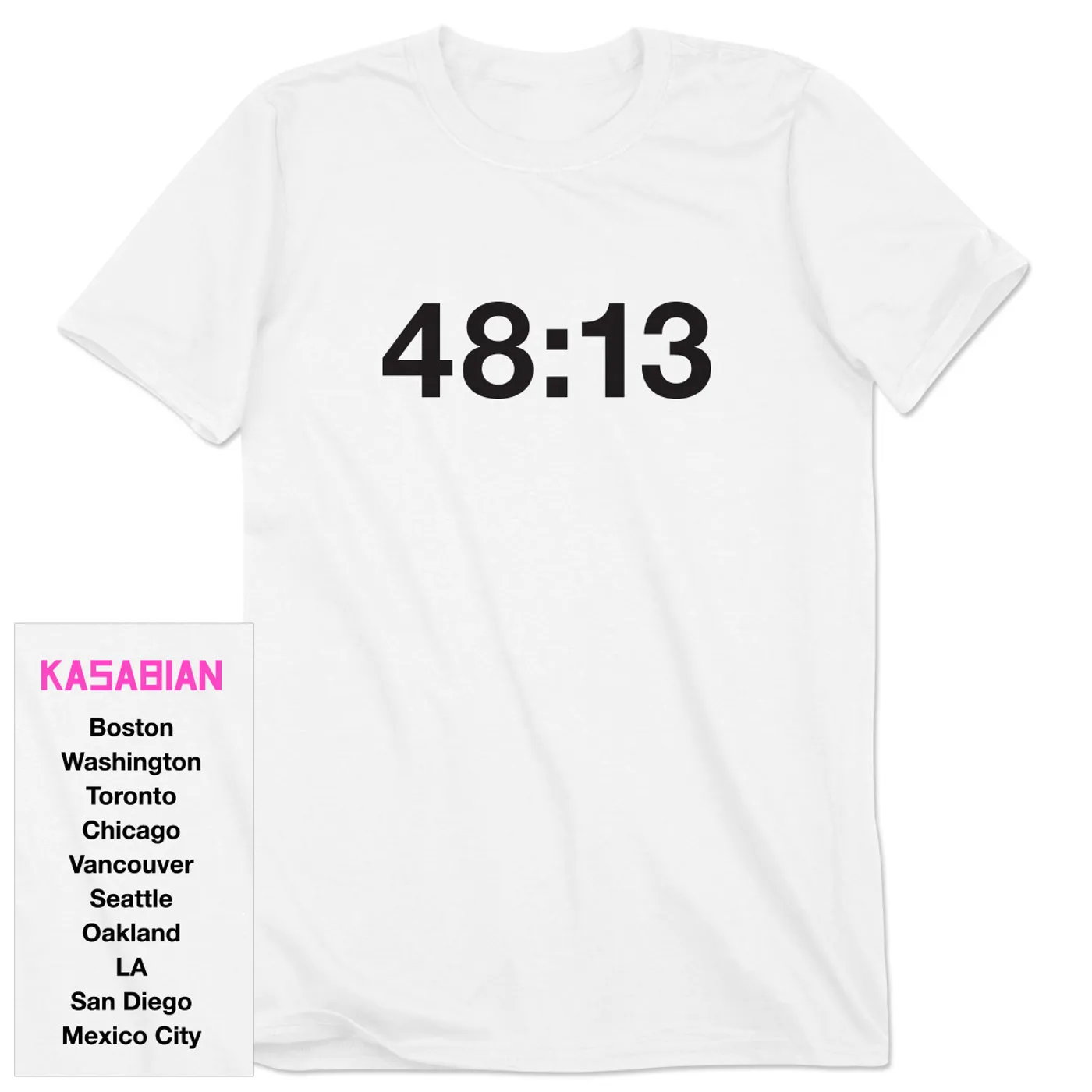 Kasabian 48:13 White Tour T-Shirt