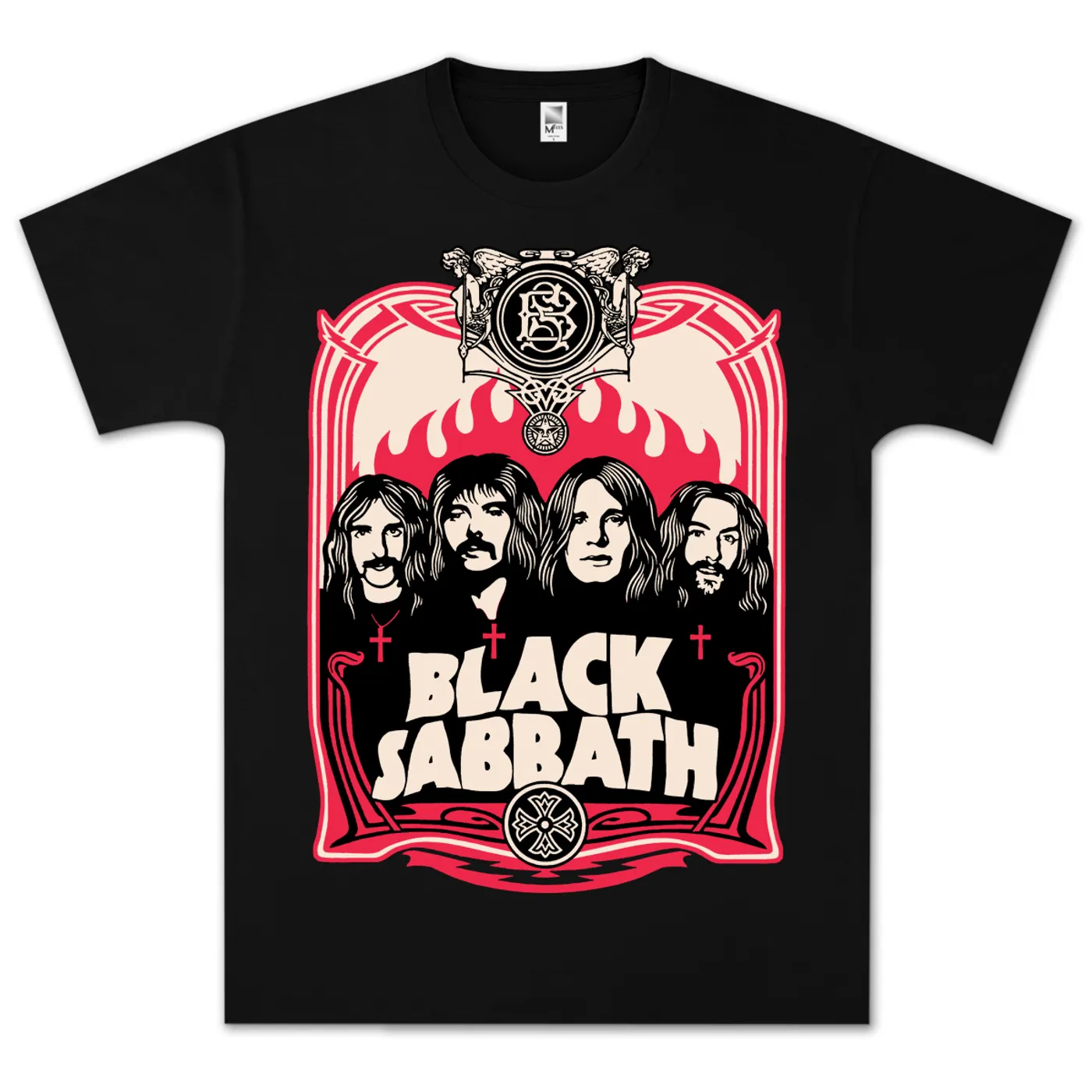 Black Sabbath Red Flames T-Shirt