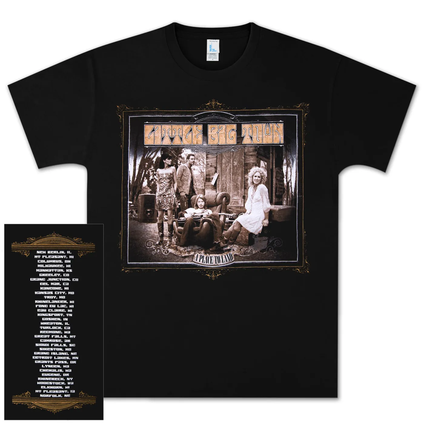 Little Big Town LBT A Place To Land Tour T-Shirt 