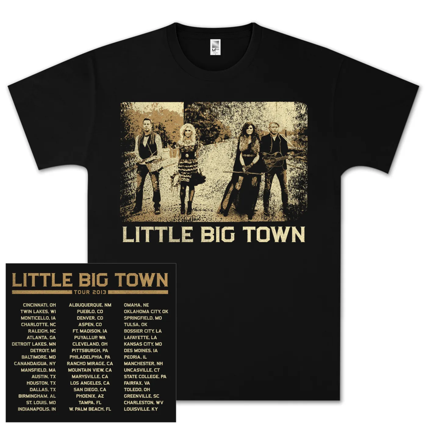 Little Big Town LBT Photo Square Tour T-Shirt