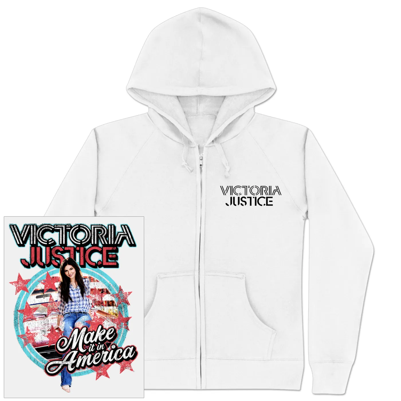 Victoria Justice Make It Girlie Zip Hoodie