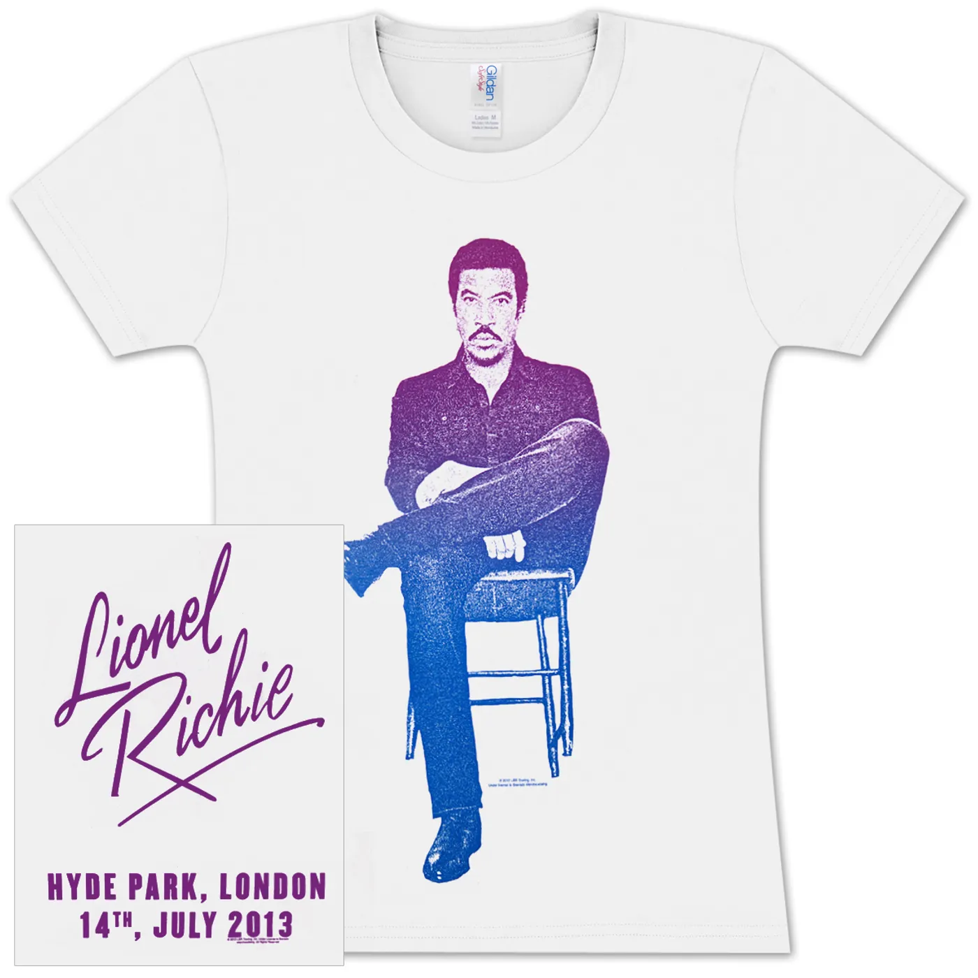 Lionel Richie Hyde Park, London 7/14/2013 Juniors T-Shirt