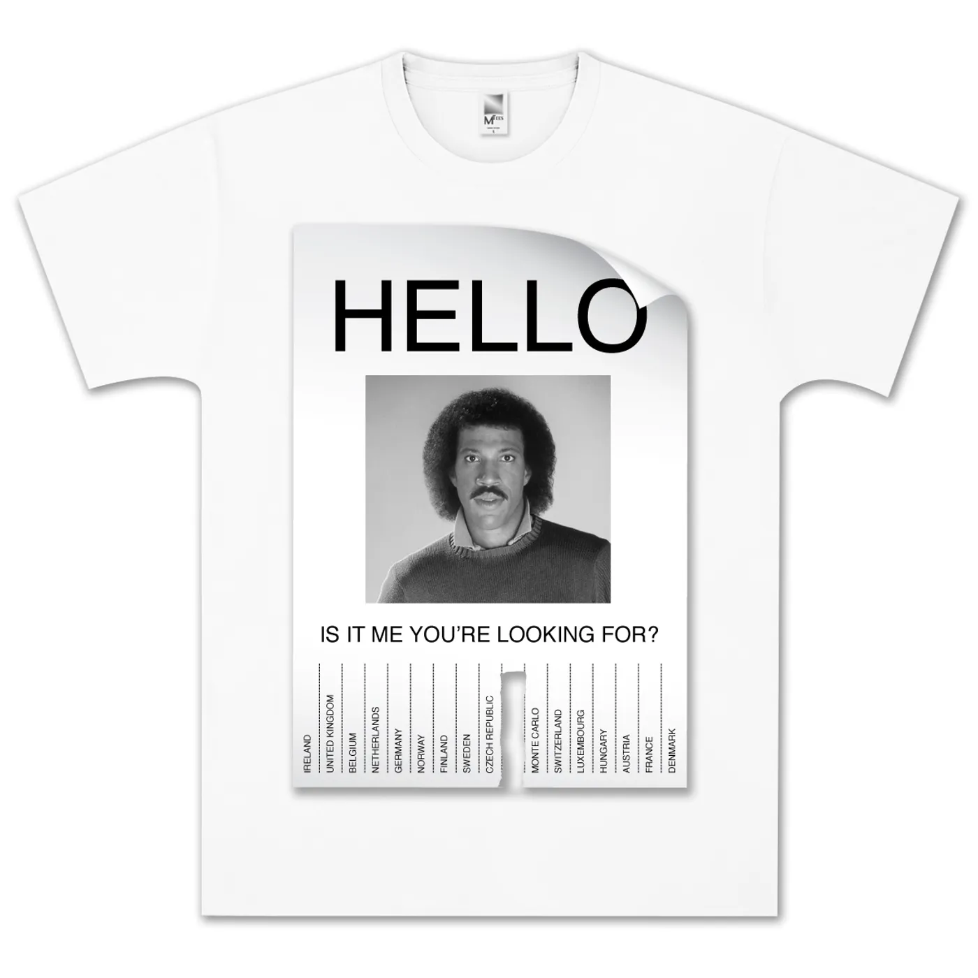 Lionel Richie Hello Flyer T-Shirt
