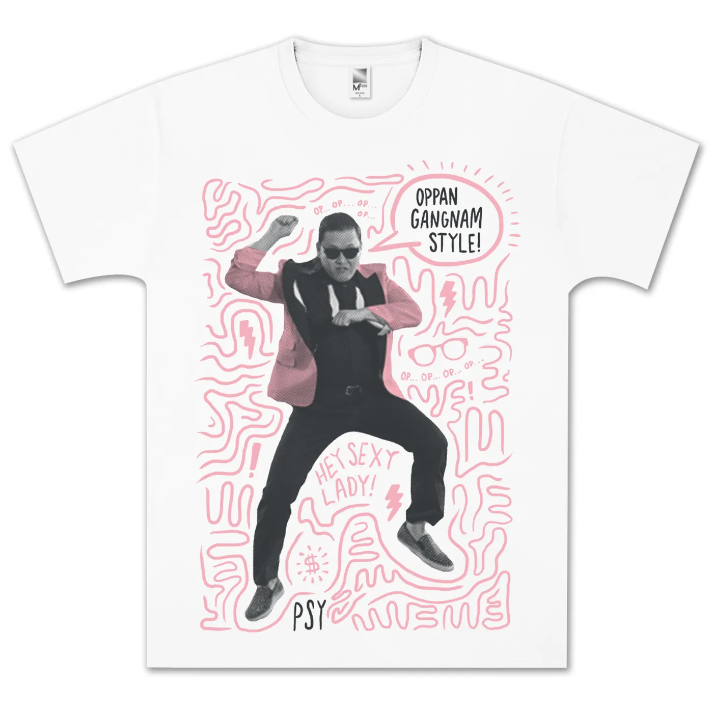 PSY Gangnam Scribbles Dance T-Shirt