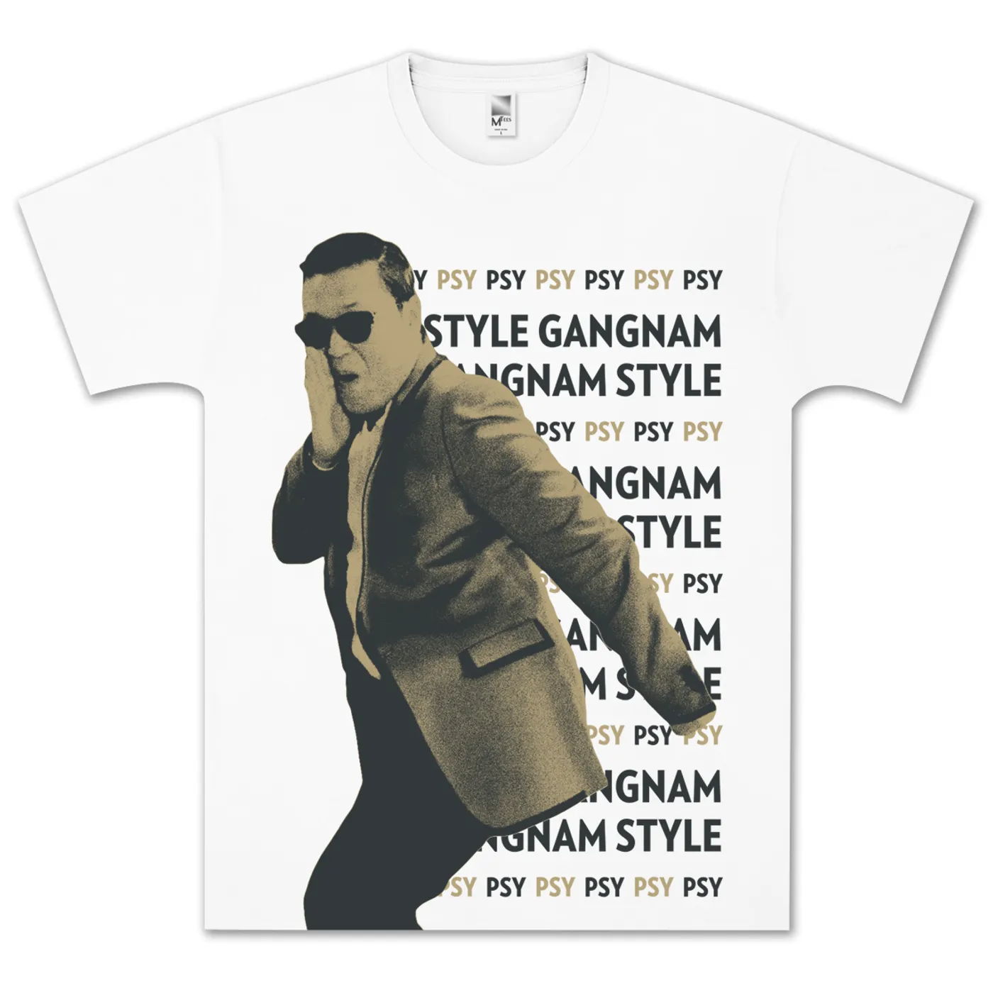 PSY Profile Text Repeat T-Shirt